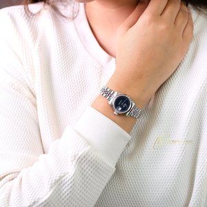 Rolex Datejust 69174 Factory Blue Dial 26mm Watch